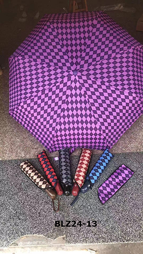 BLZ24-13 three fold auto open auto close 21inch X 8 ribs metal frame umbrella
